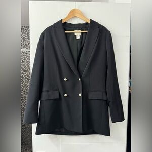 H&M Black Blazer M